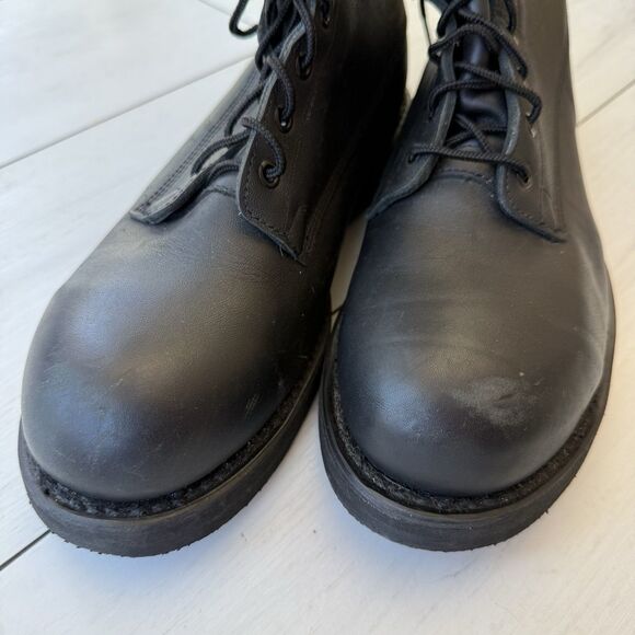 Addison Shoe Steel Toe Leather Combat Boots Men\'s US 10.5 R Vibram Soles Black main image 8